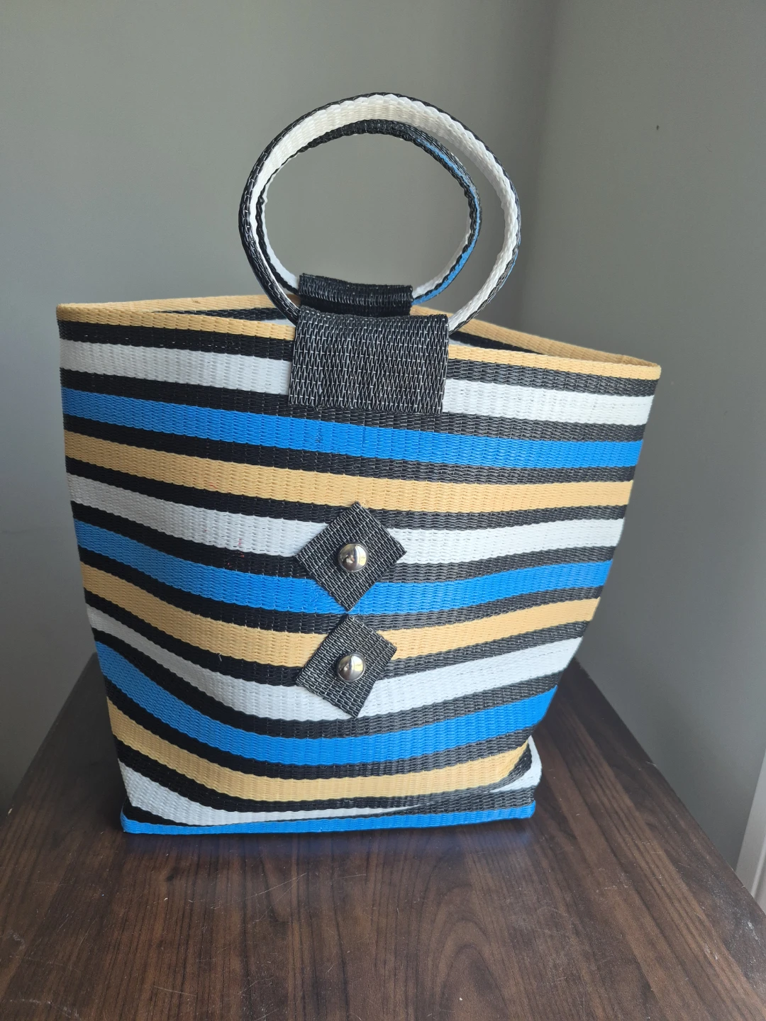 Woven Tote Bag with Handles - photo 5