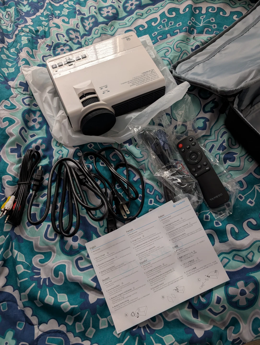 VANKYO Mini Projector with Carrying Case and Accessories - photo 3