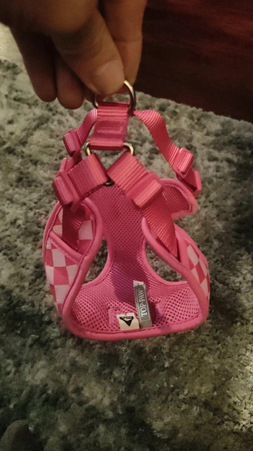TOP PAW Pink Checkerboard Dog Harness - photo 3