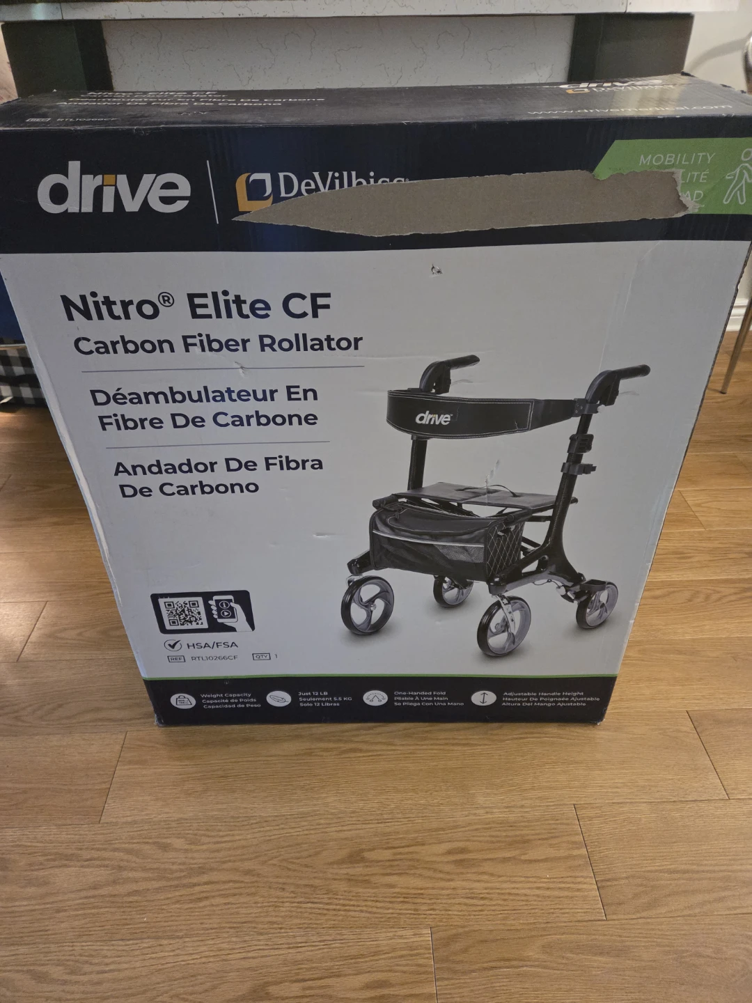 NEW Drive Nitro Elite CF Carbon Fiber Rollator