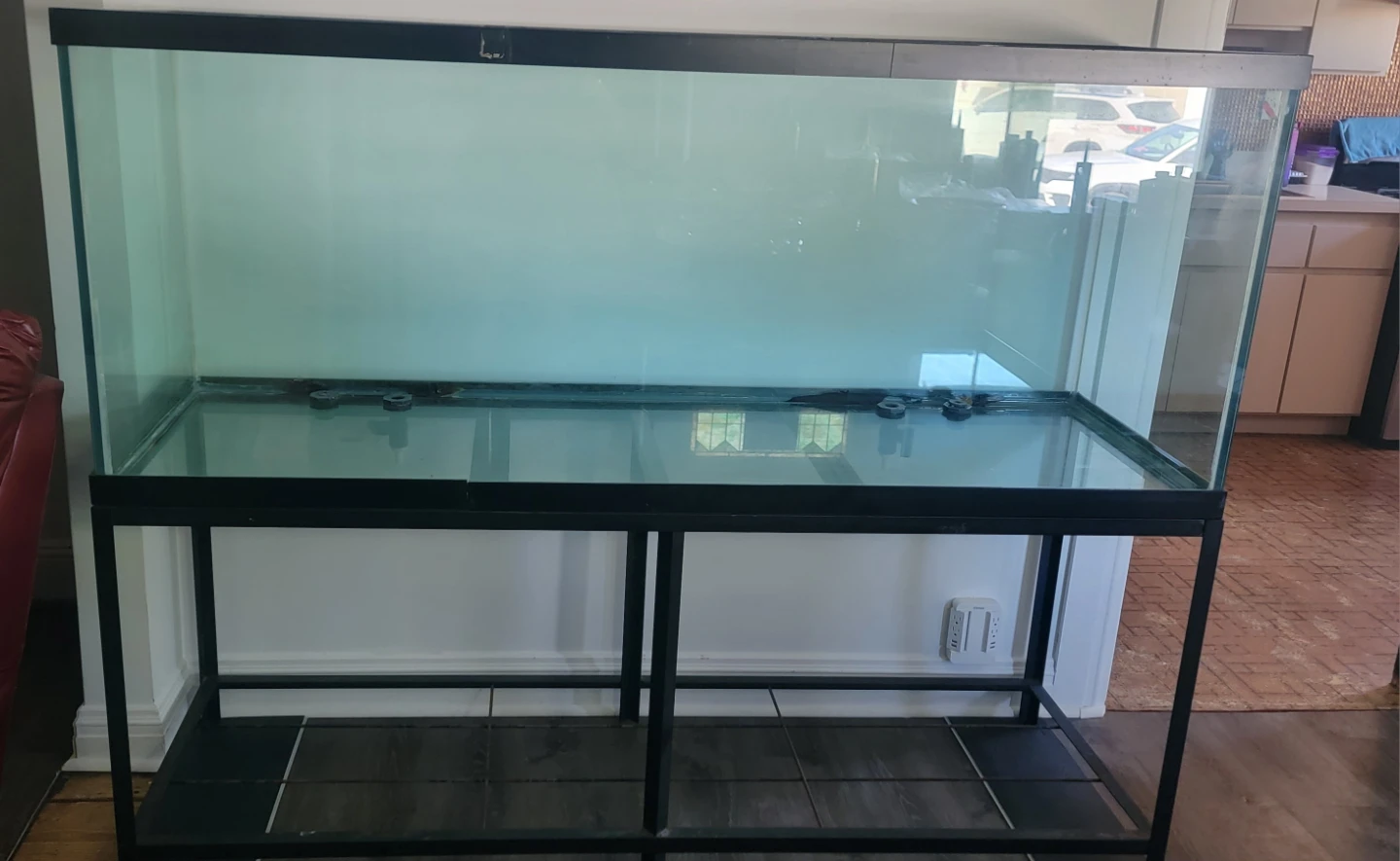 Large Glass Aquarium with Stand 220 gal