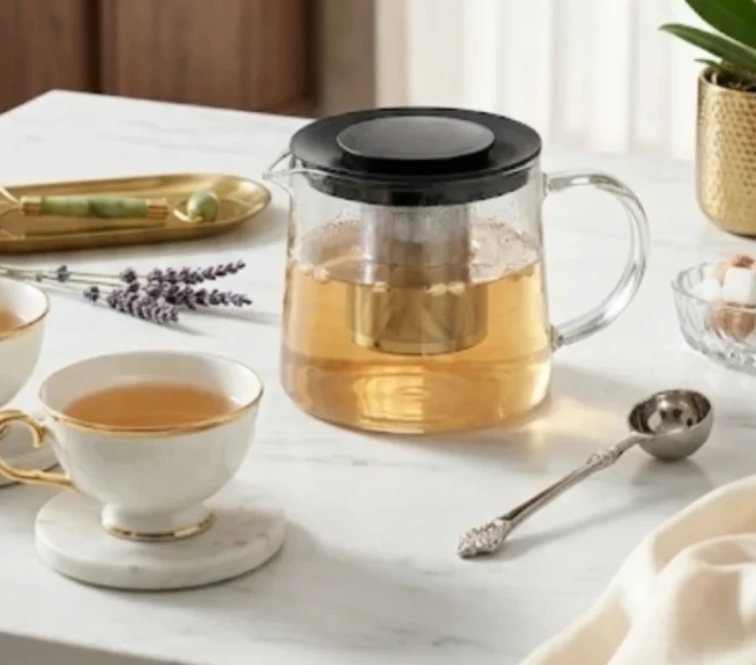 RIKLIG Teapot, Glass, 0.6L IKEA teapot for green tea