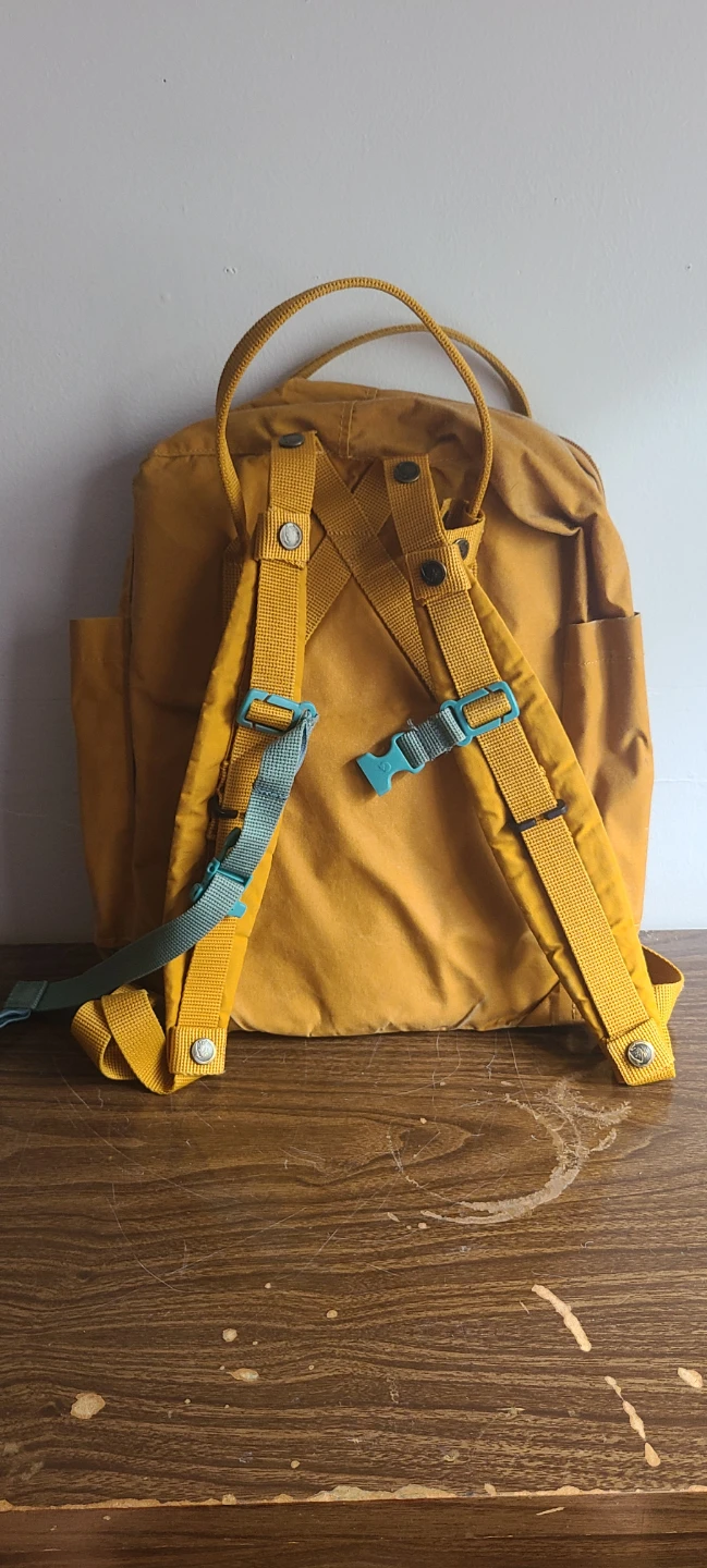 Fjallraven Kanken Yellow Backpack Light Weight Pocket Bag Ochre - photo 3
