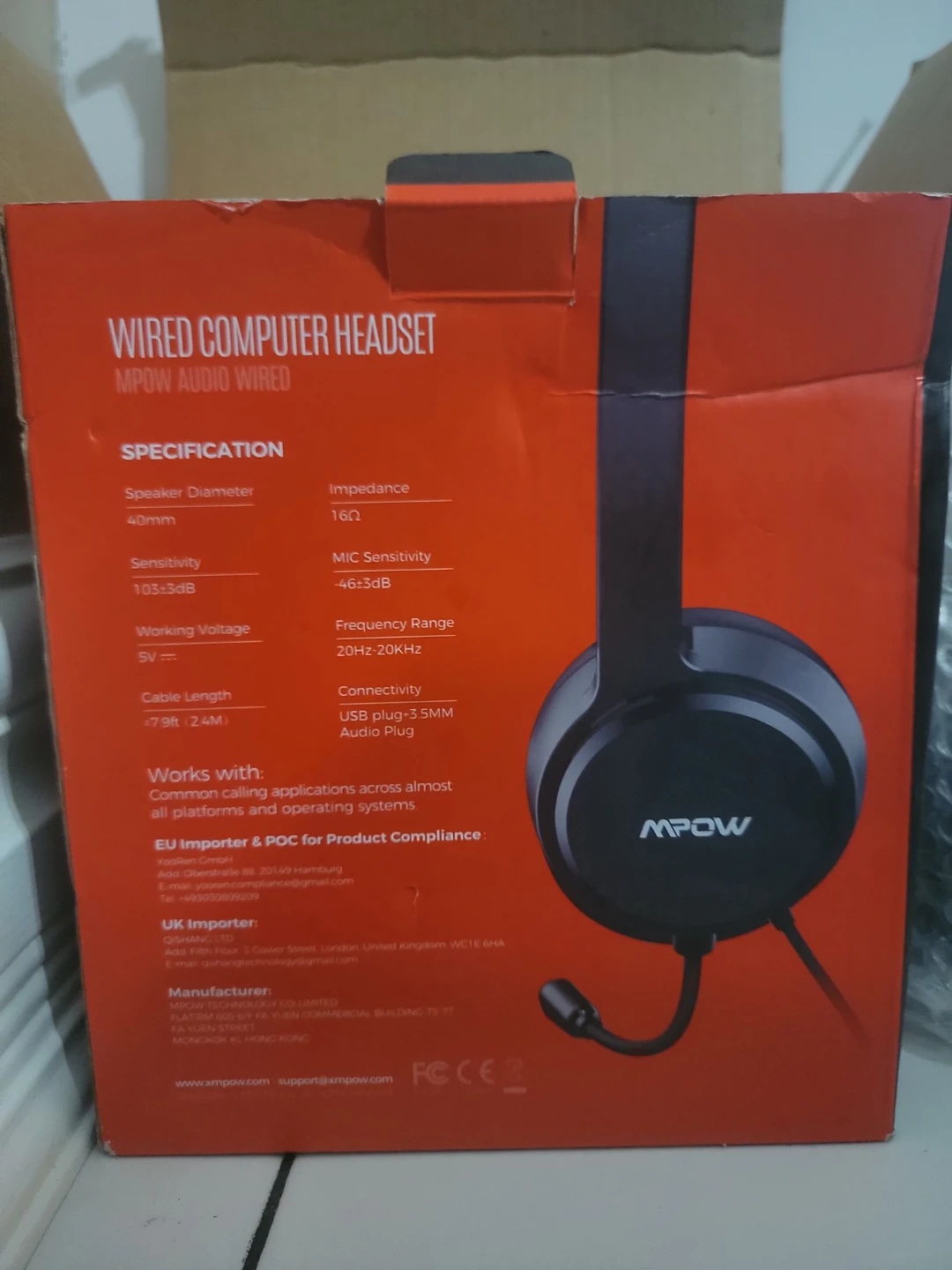 Mpow Wired Computer Headset sets of 2 headphones - photo 2