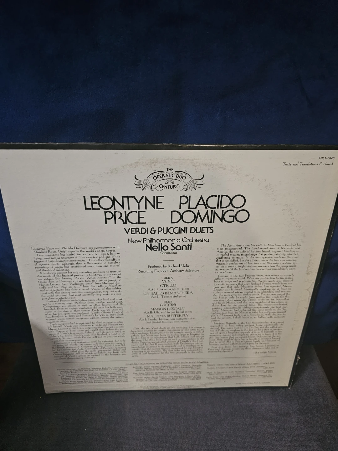 Leontyne Price & Placido Domingo Verdi & Puccini Duets - photo 2