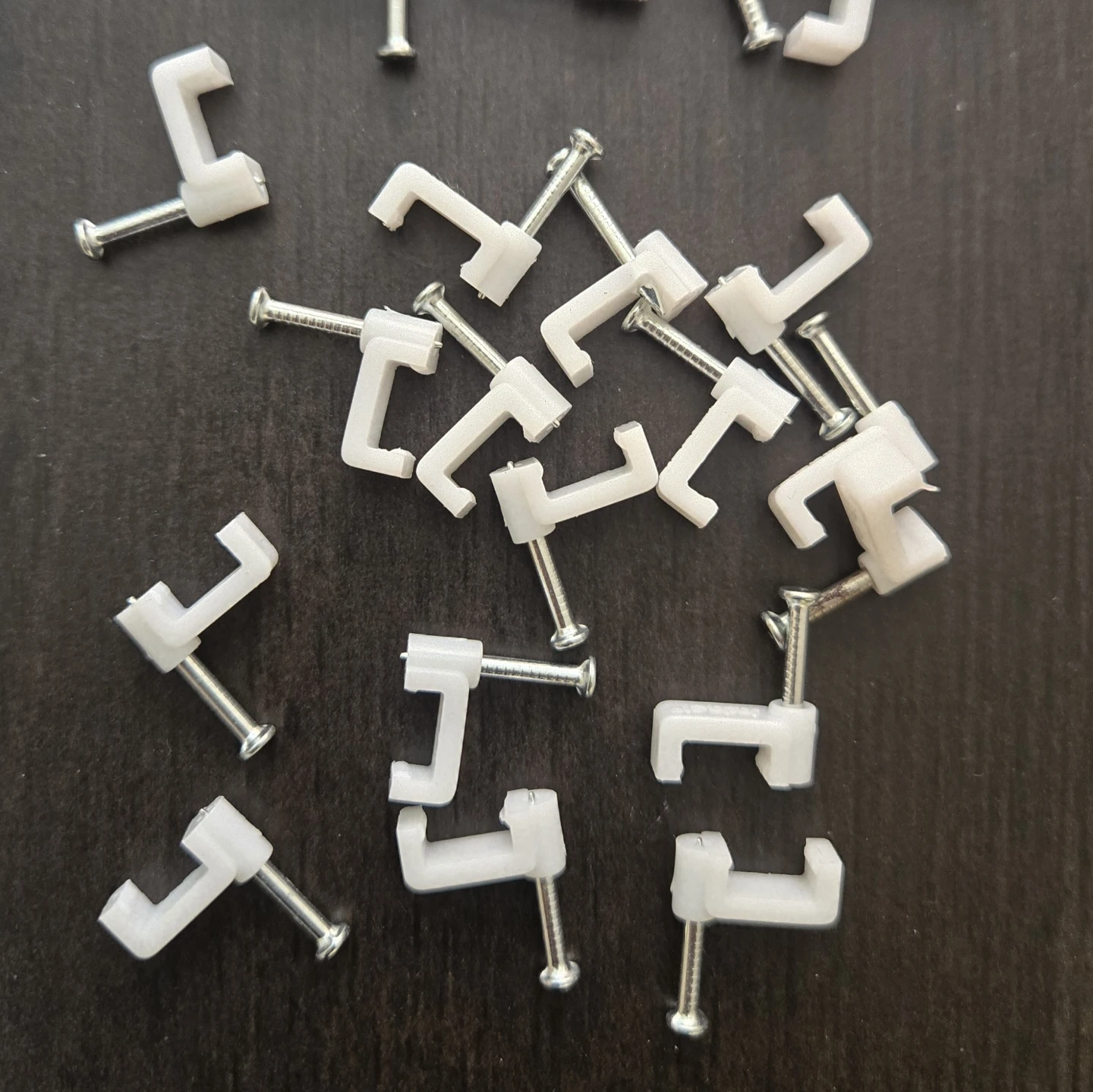 50 ft White Flat Ethernet Cable with Cable Clips - photo 3