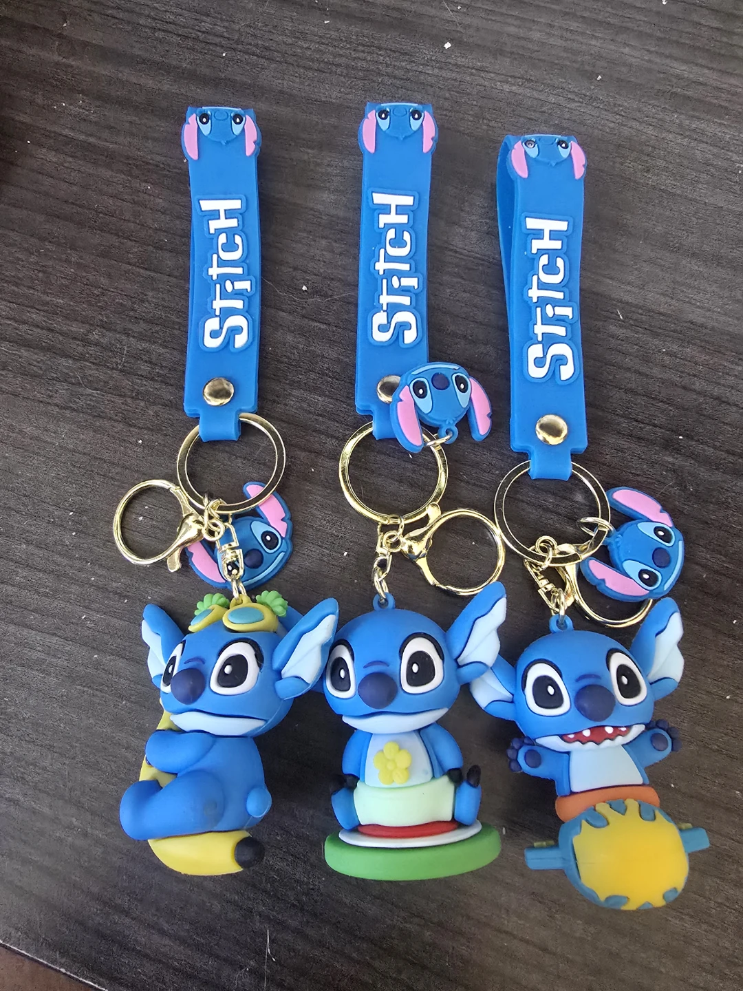 3 x Disney  Stitch Keychains All 3 for $15