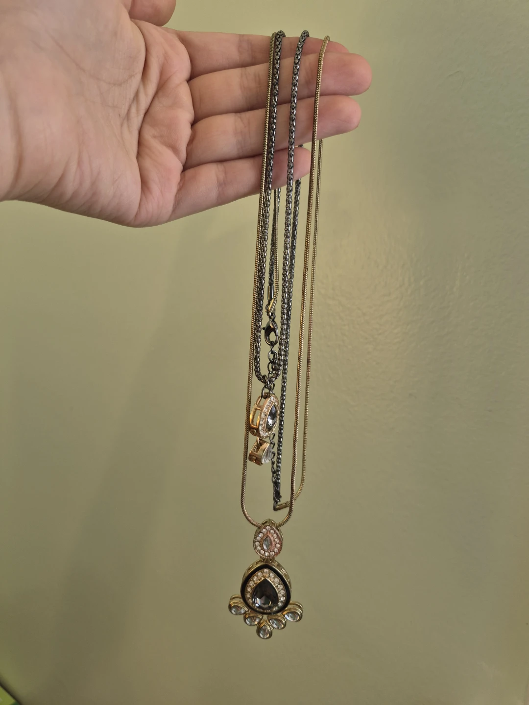 Layered fashion necklace - photo 3