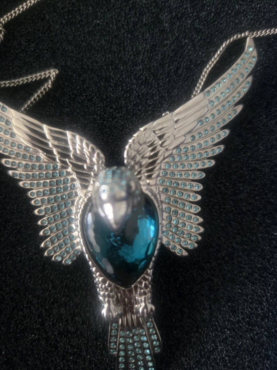 Sowavski Bird Necklace with Blue Gem - photo 2