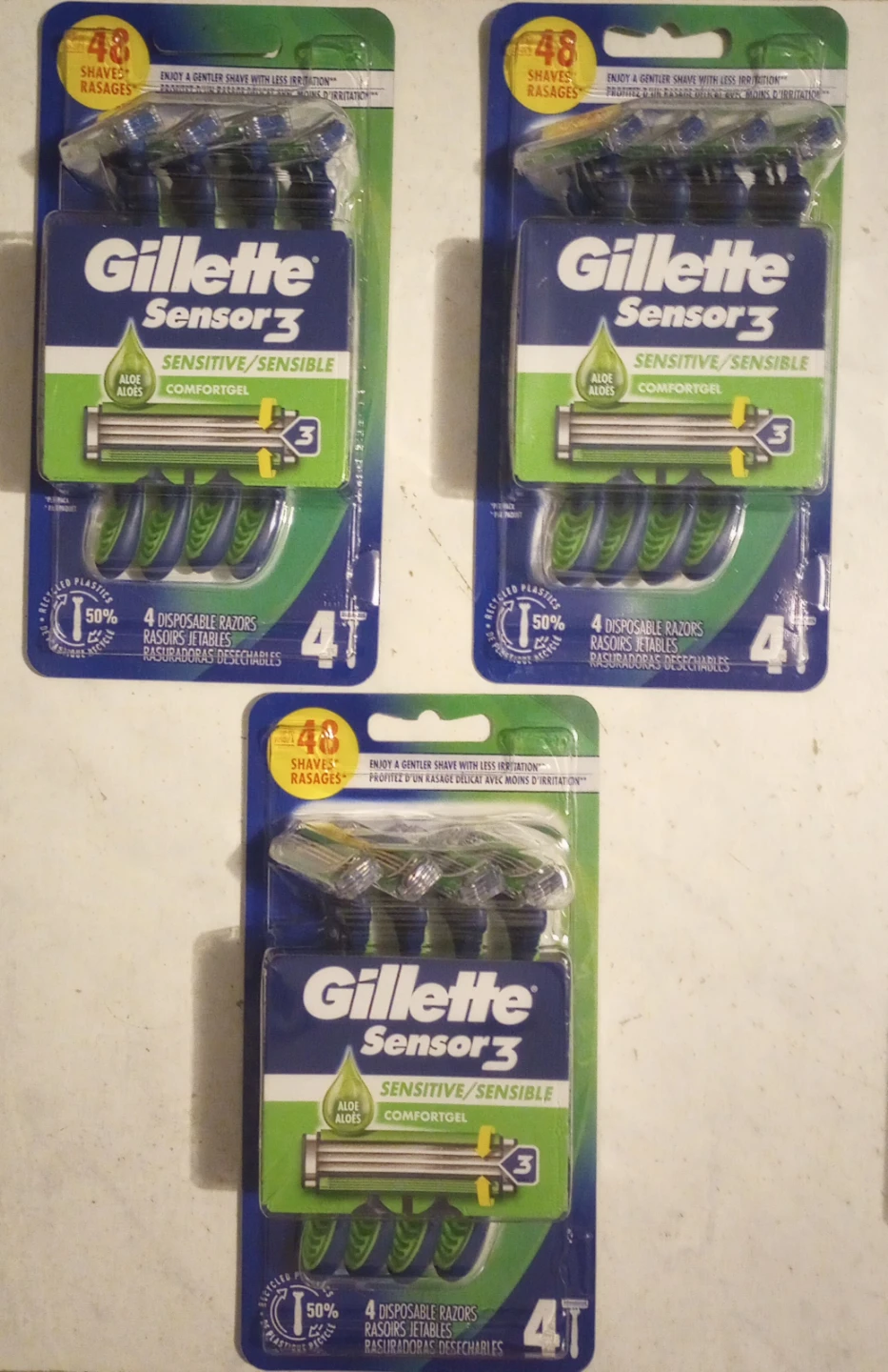 Gillette 4-pack Disposable Razors - lot of 6 - photo 2