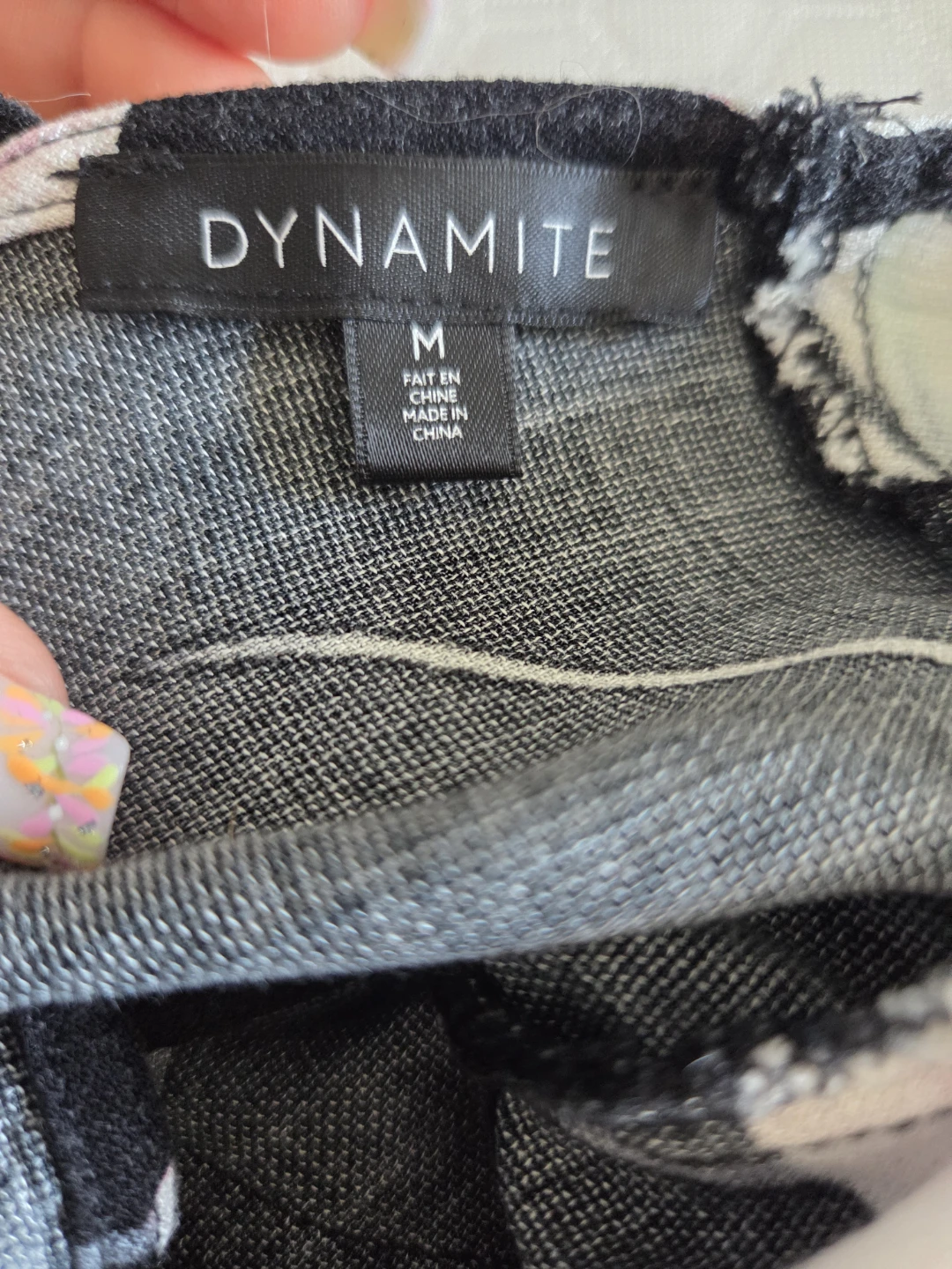 DYNAMITE Black Floral Open Back Top - photo 3