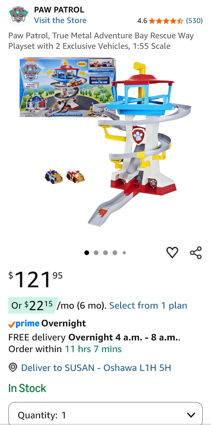 Paw Patrol True Metal track set