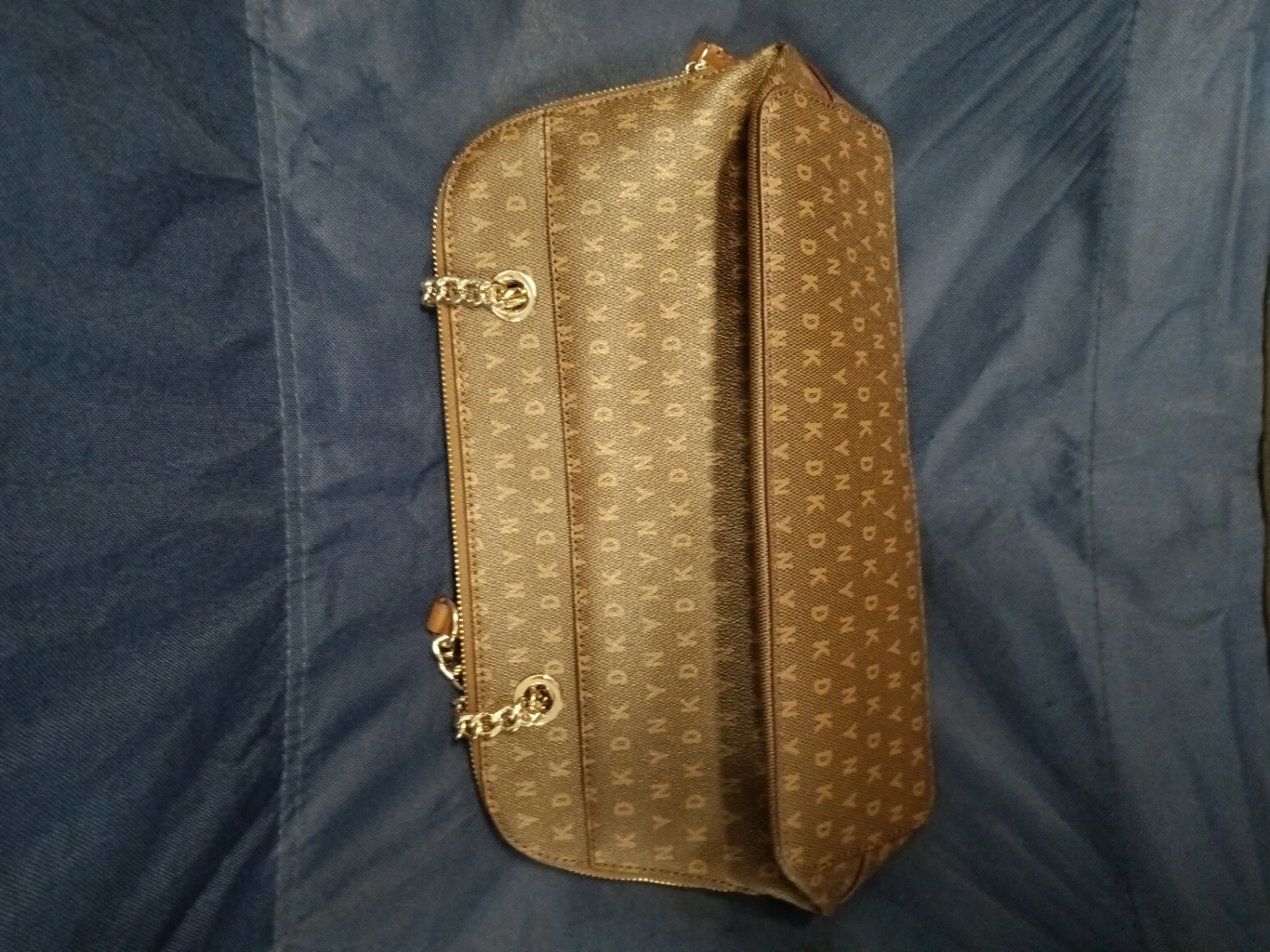 DKNY Brown Monogram Shoulder Bag - photo 2