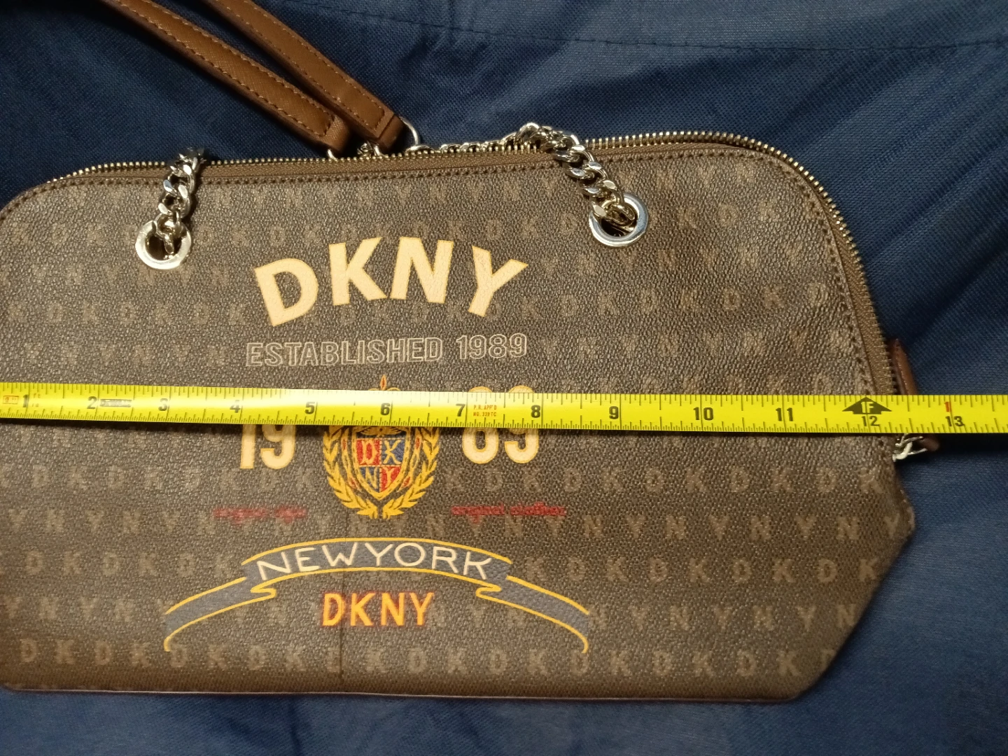 DKNY Brown Monogram Shoulder Bag - photo 5