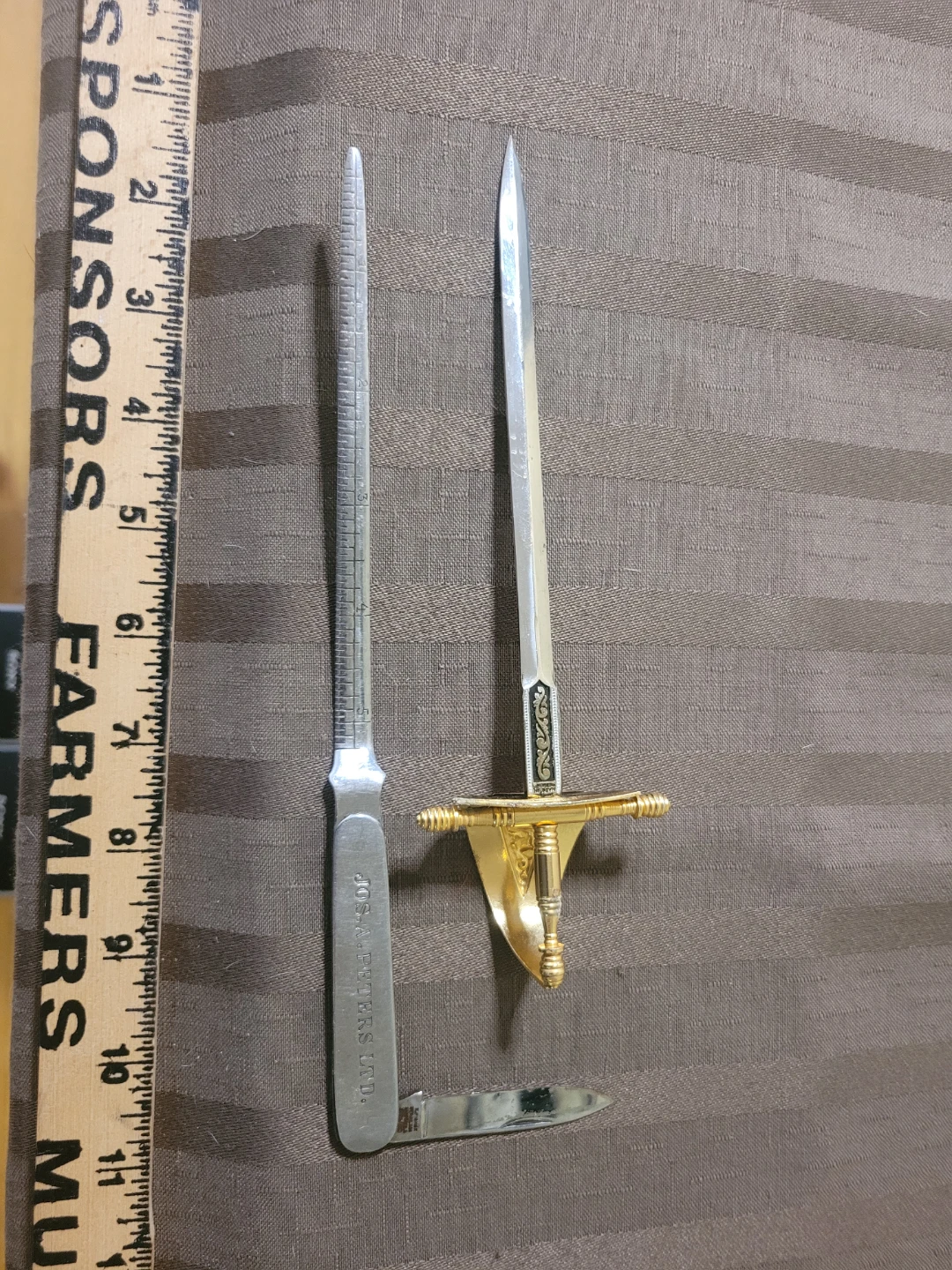 Jos. A. Peters Ltd. Letter Opener & Miniature Sword - photo 2