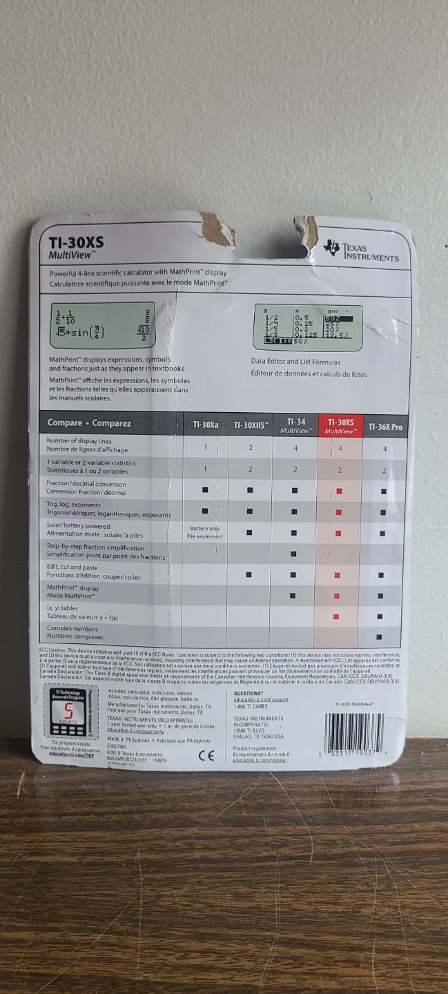 Texas Instruments TI-30XS Multi View Pro Scientific Calculator - photo 2