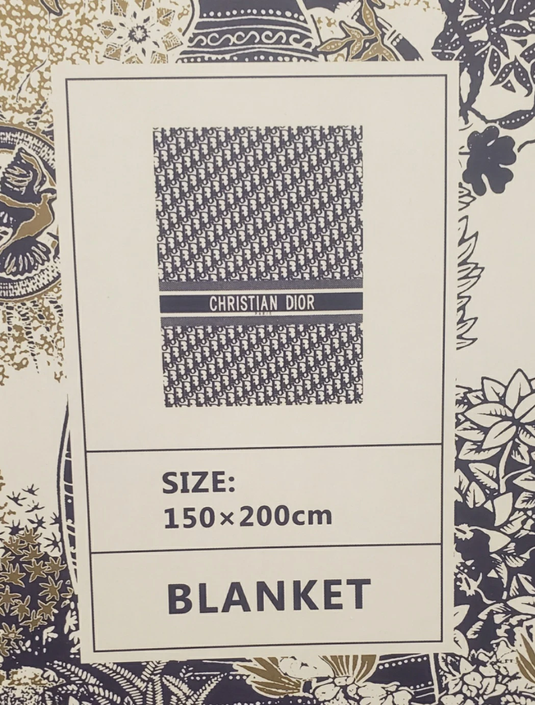 Brand new Christian Dior Blanket 150x200cm