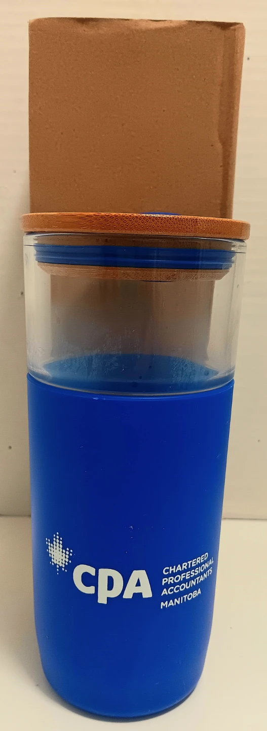 🥤CPA Manitoba Glass Tumbler with Bamboo Lid, Sleeve, and Straw🥤 - photo 5