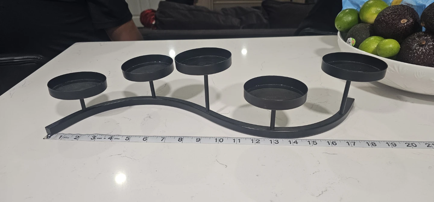 Black Metal 5-Candle Holder - photo 4