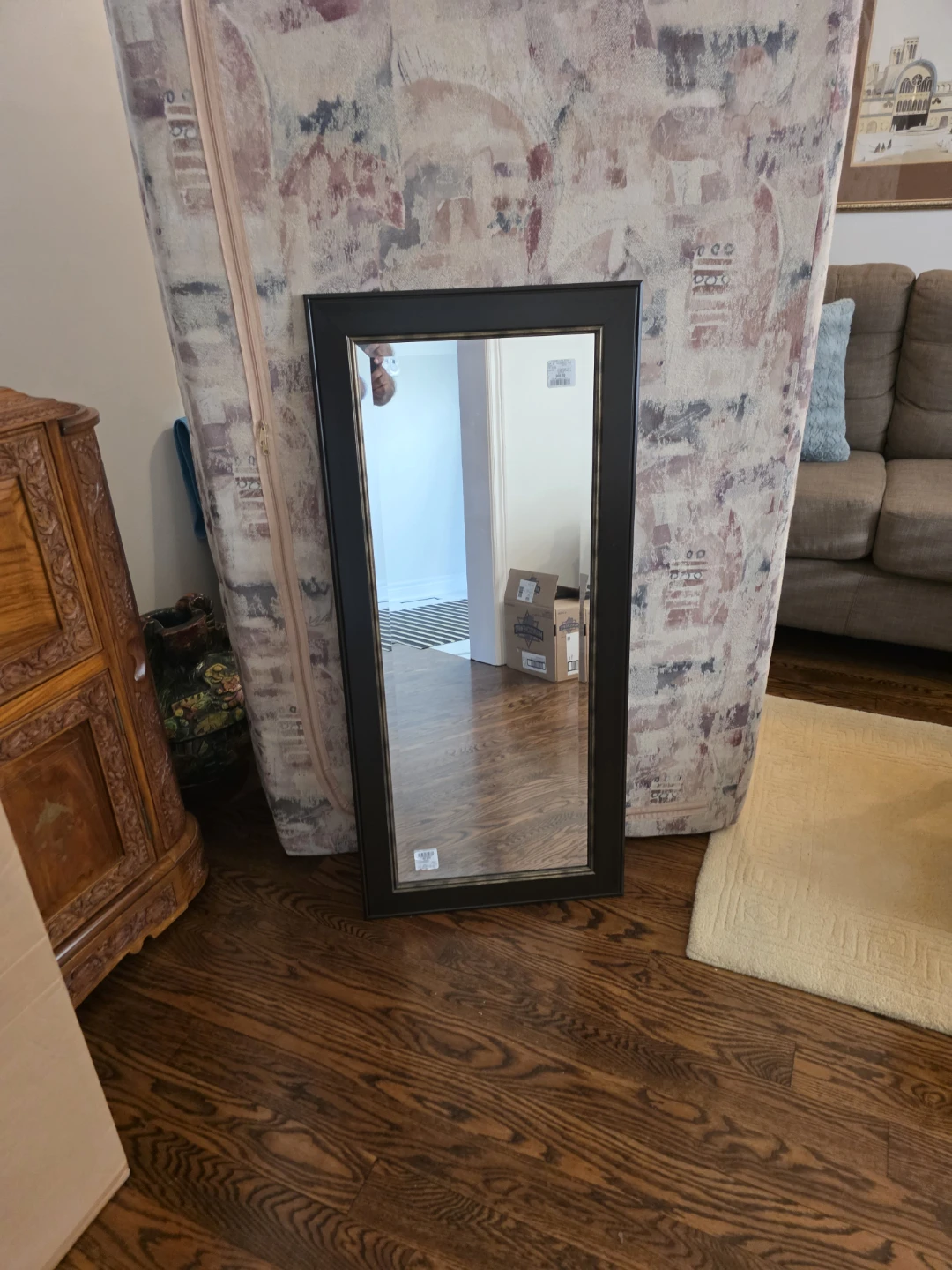 Tall Framed Mirror - photo 5