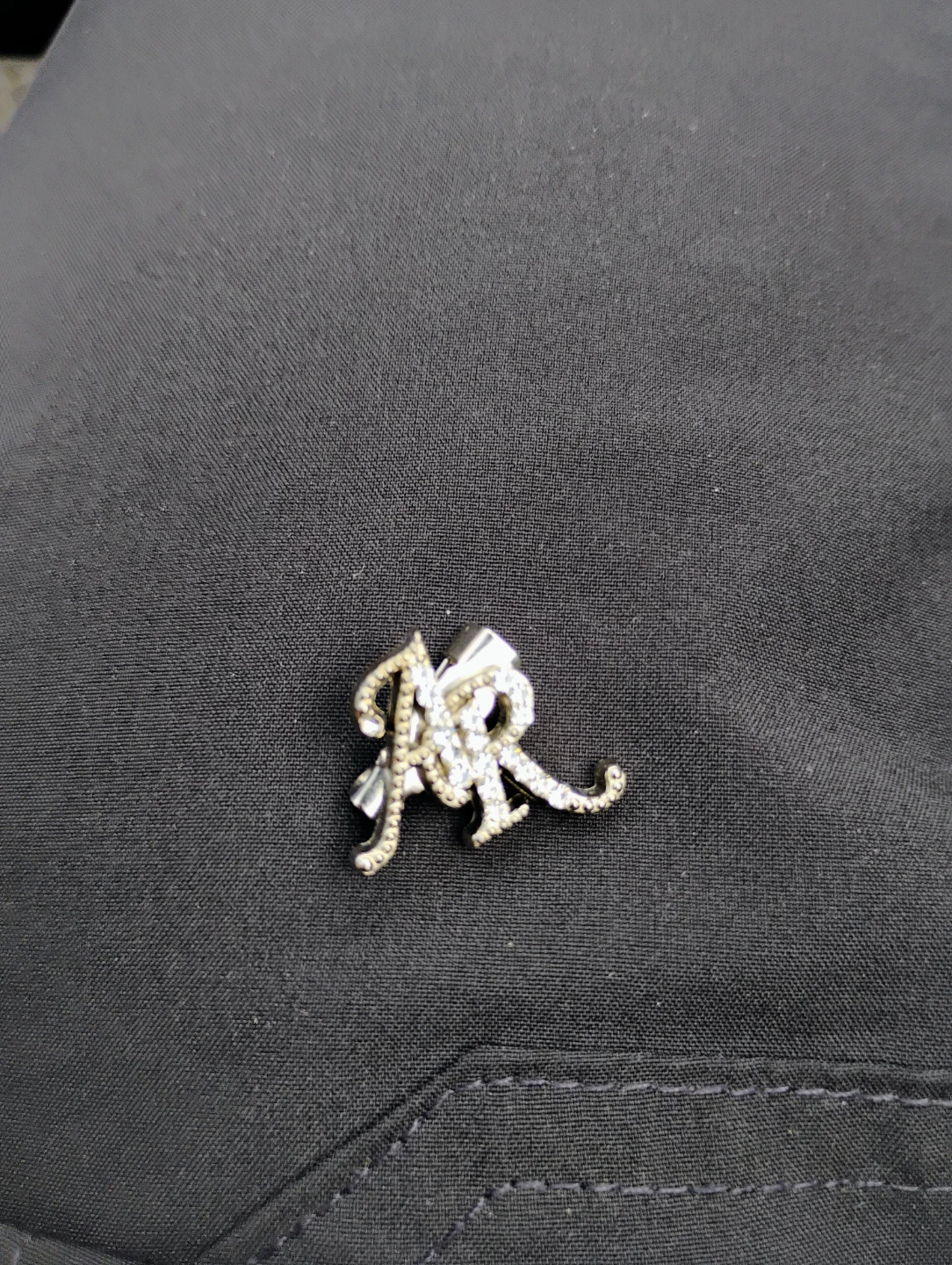 AR Brooch with Rhinestones