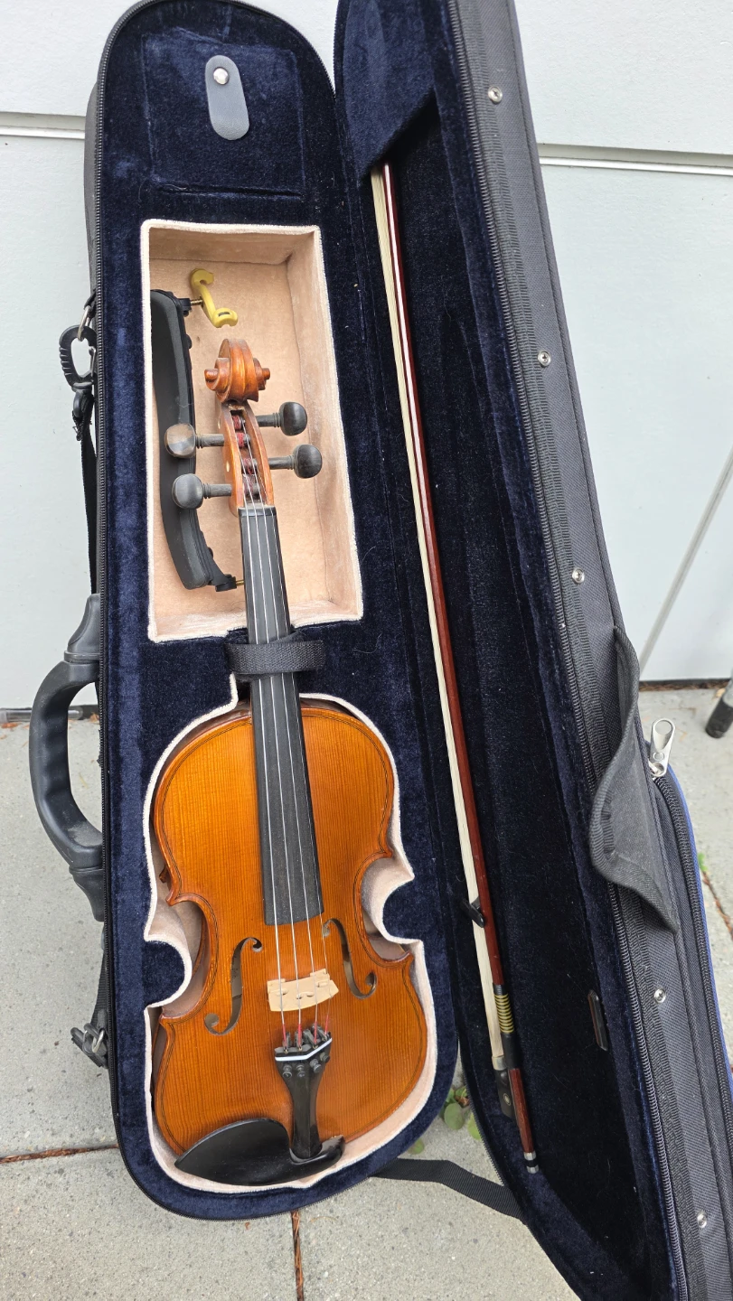 Acoustic Violin with Bow - photo 3