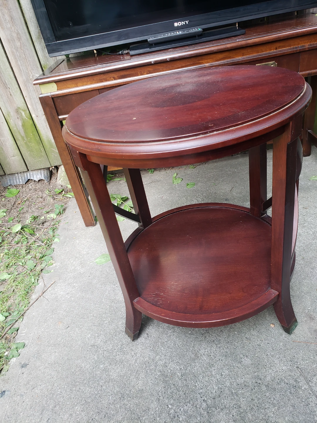 Bombay Company Side Table.  2ft d x 26"h