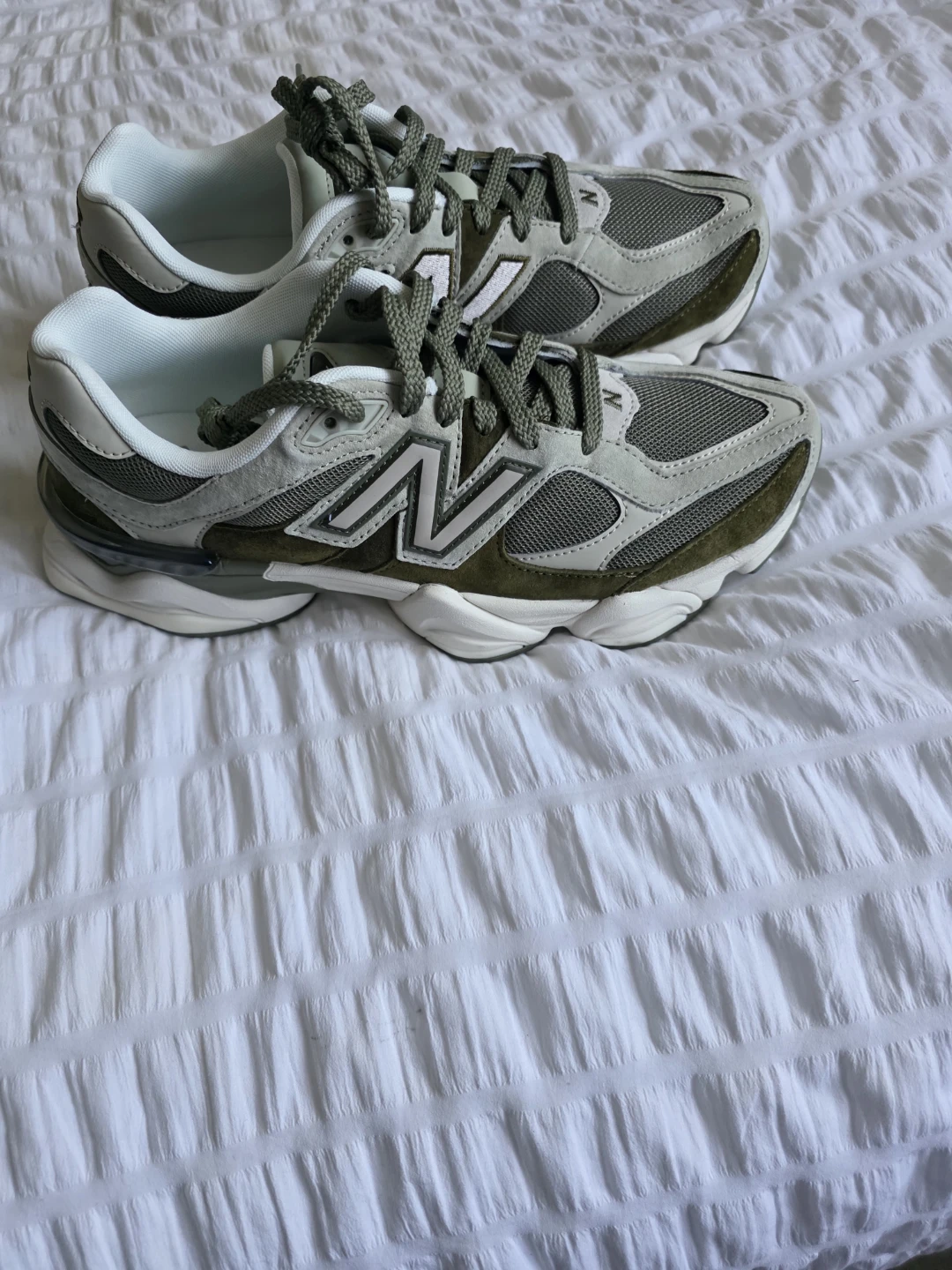 New Balance 9060 Olive Grey Sneakers