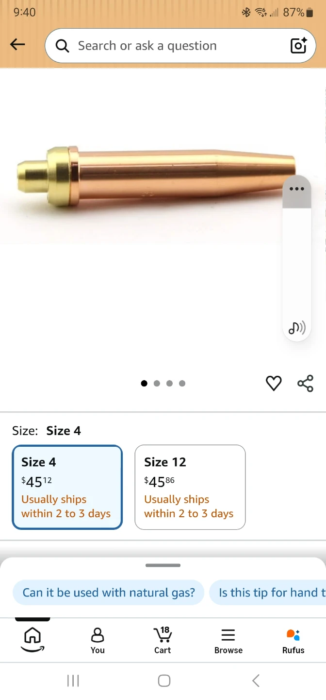Welding Torch Cutting Tip Size 4-GPN - photo 2