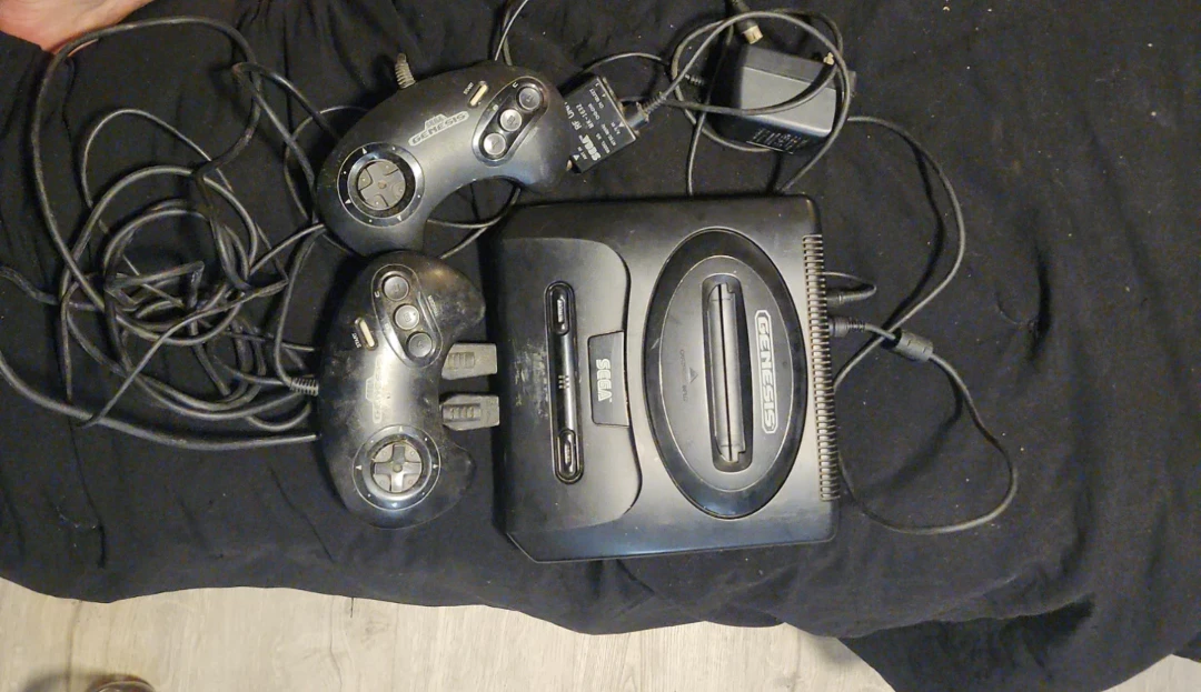 Sega Genesis Console with Two Controllers