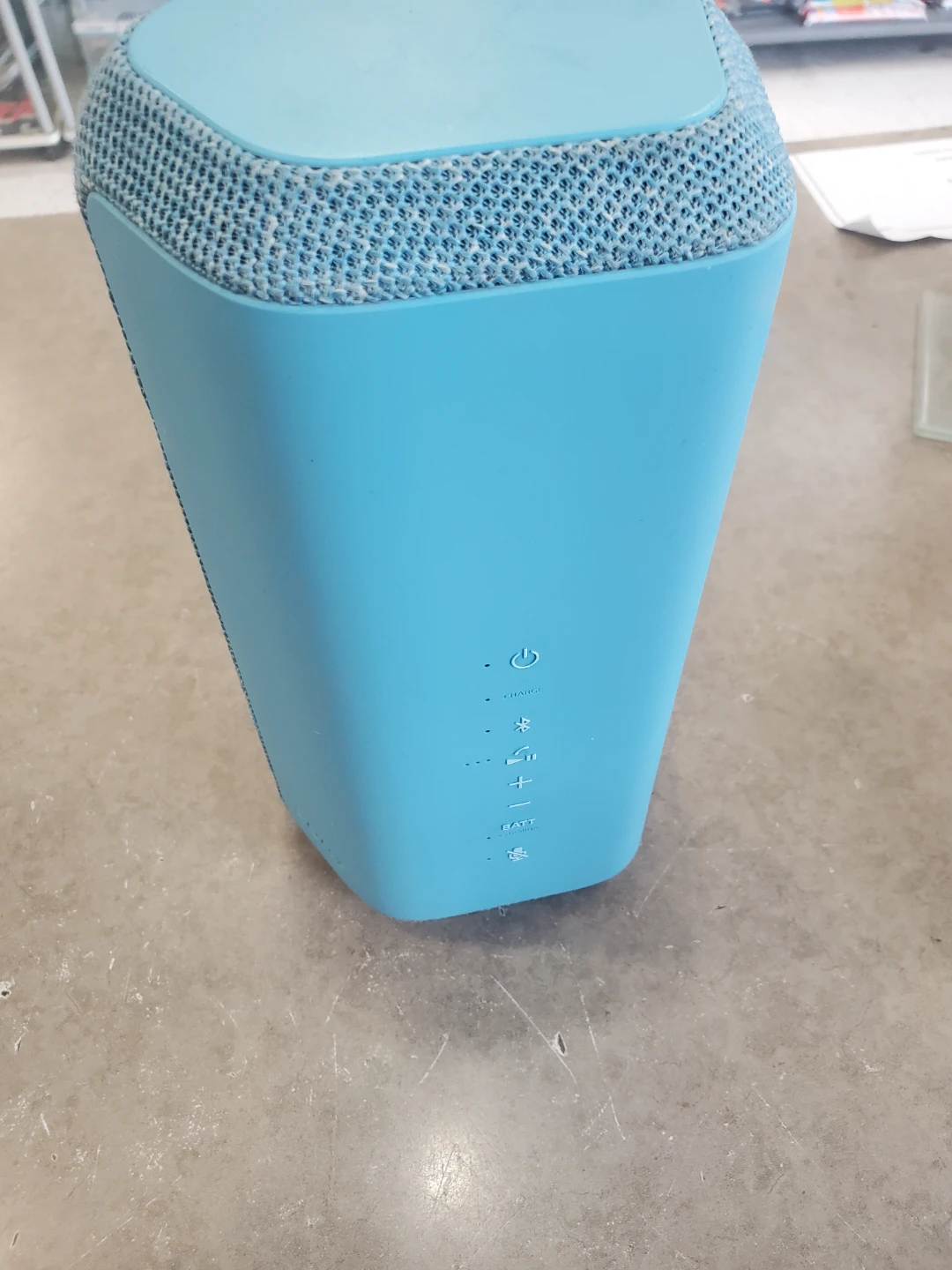 Blue Sony Portable Bluetooth Speaker