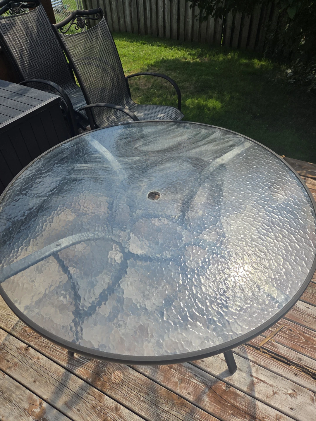 Glass Top Patio Table with 2 Chairs - photo 2