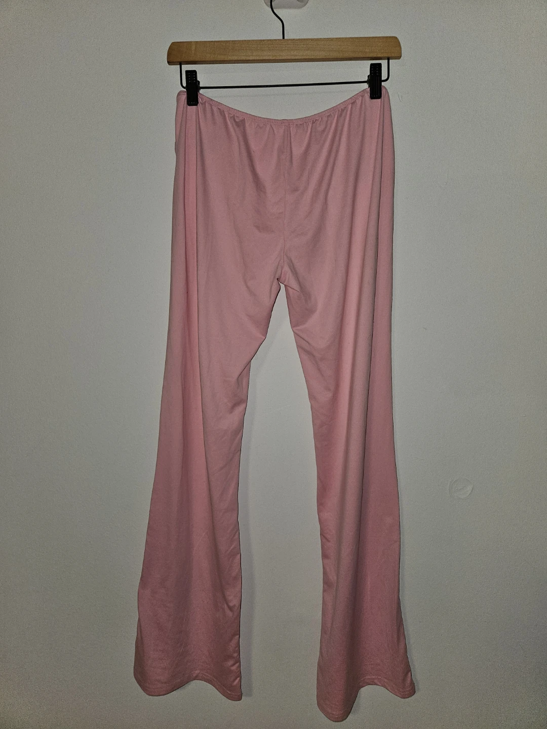 Pink Bell Bottom Pants with Heart Cutouts Size L - photo 2