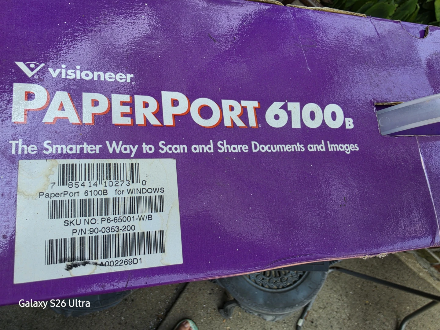 ​Visioneer PaperPort 6100B Parallel Port Scanner Open Box - photo 4