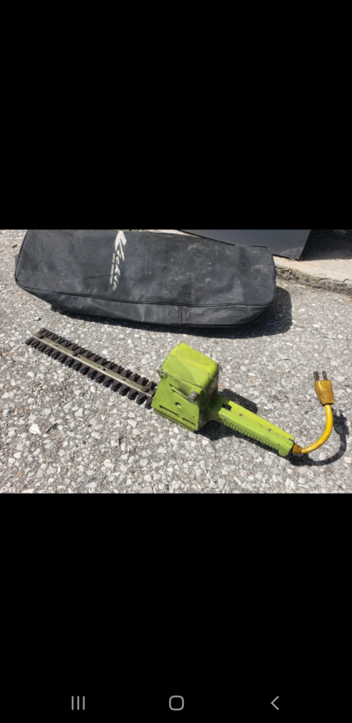 Green Electric Hedge Trimmer