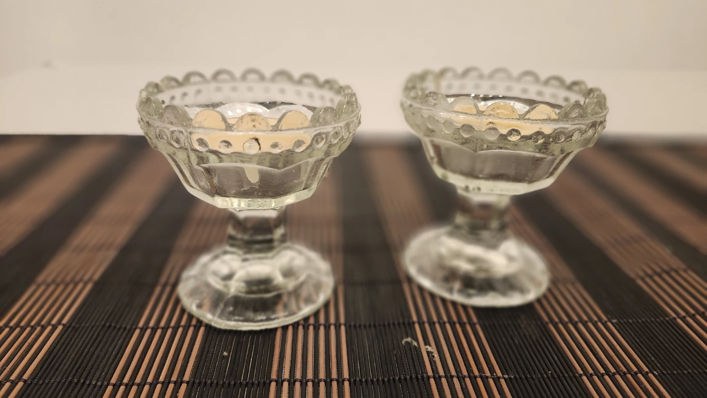 Glass Candle Holders Set of 2