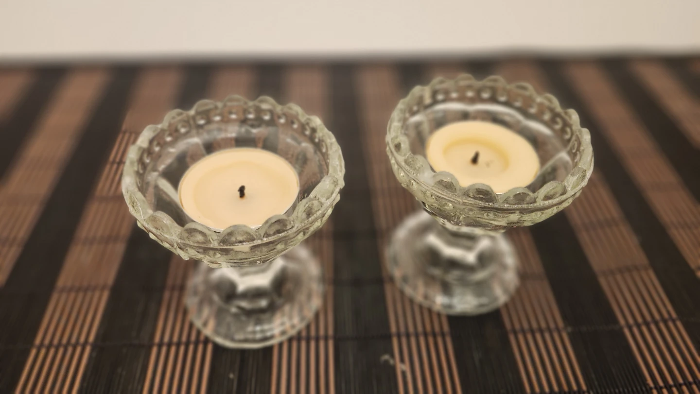 Glass Candle Holders Set of 2 - photo 2