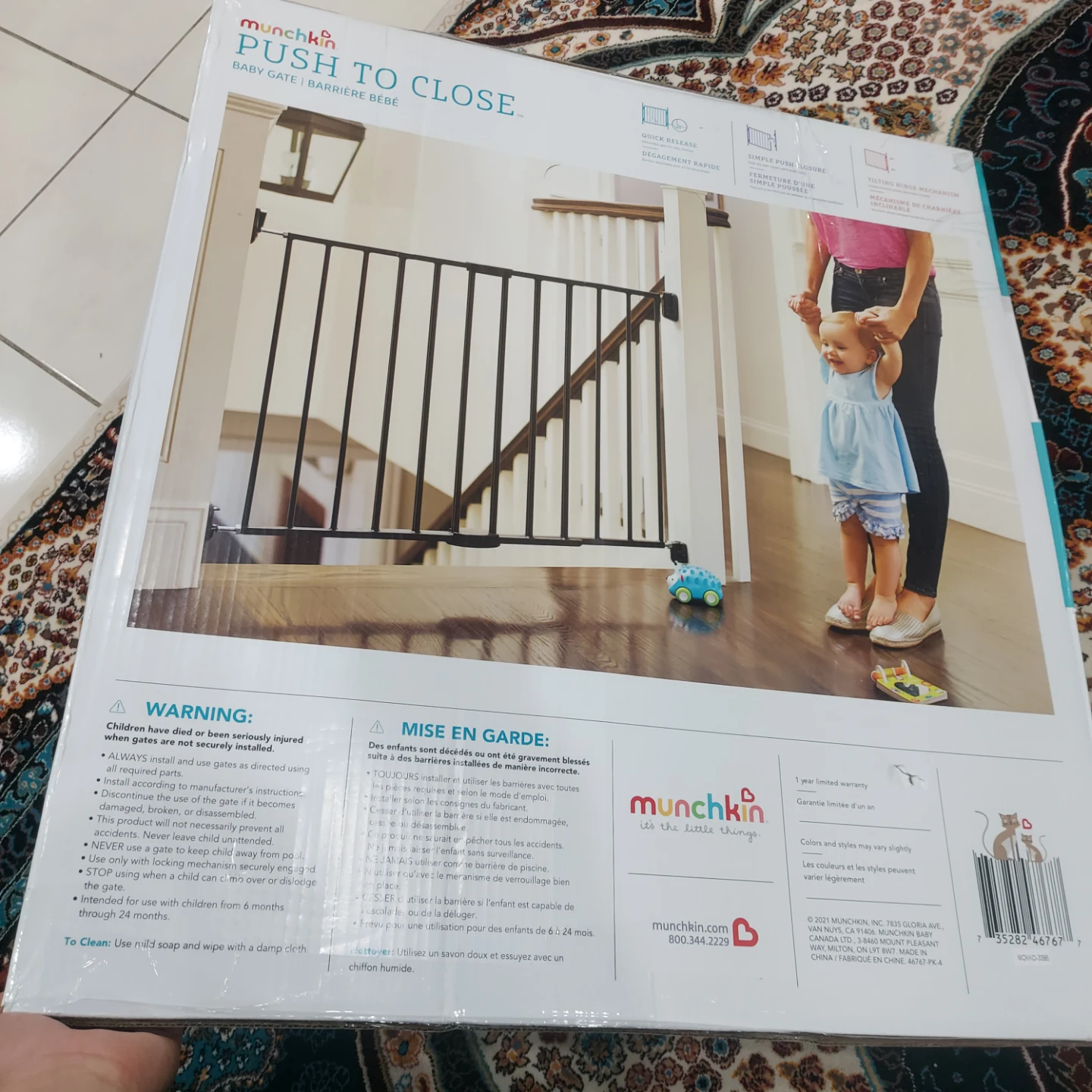 Munchkin Push to Close Baby Gate