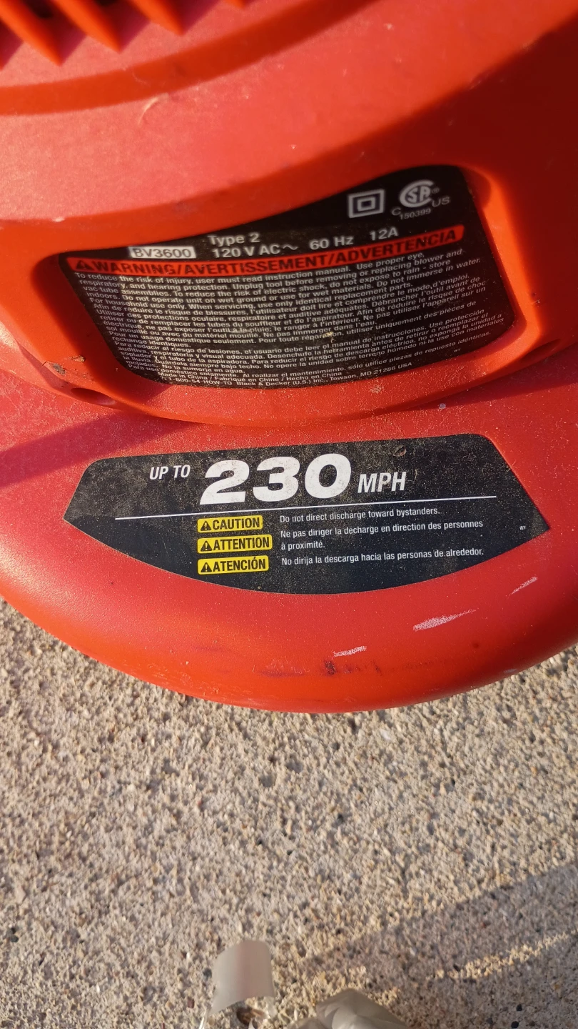 BLACK+DECKER Leaf Blower BV3600 - photo 4