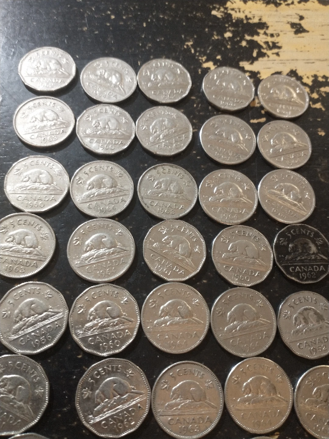 50 Canadian Nickels, 1950-1965 - photo 2