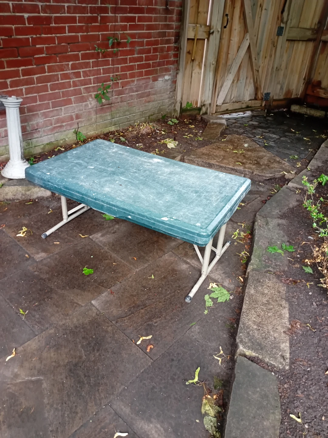 Green Folding Table