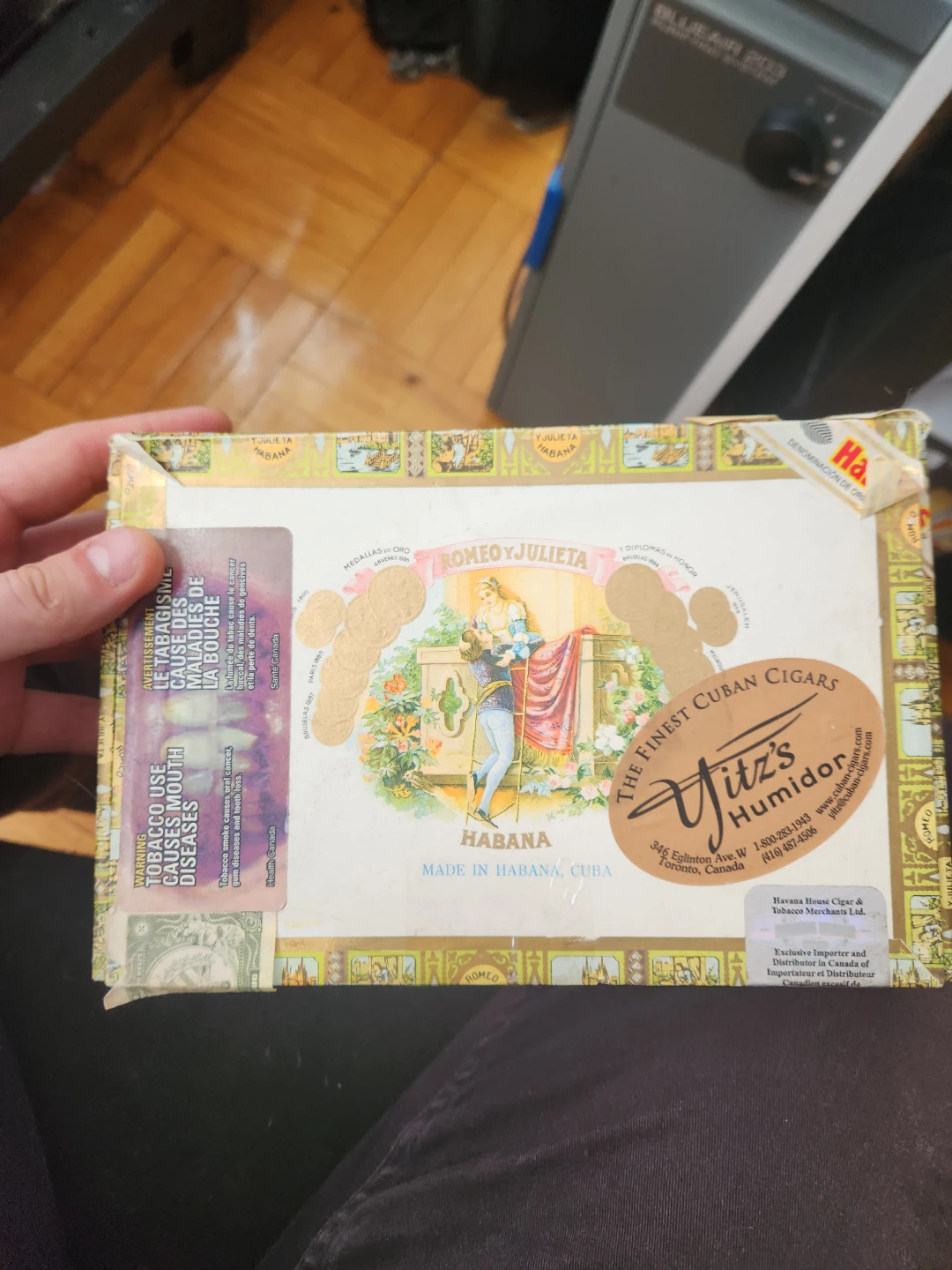 Romeo y Julieta Empty Cigar Box
