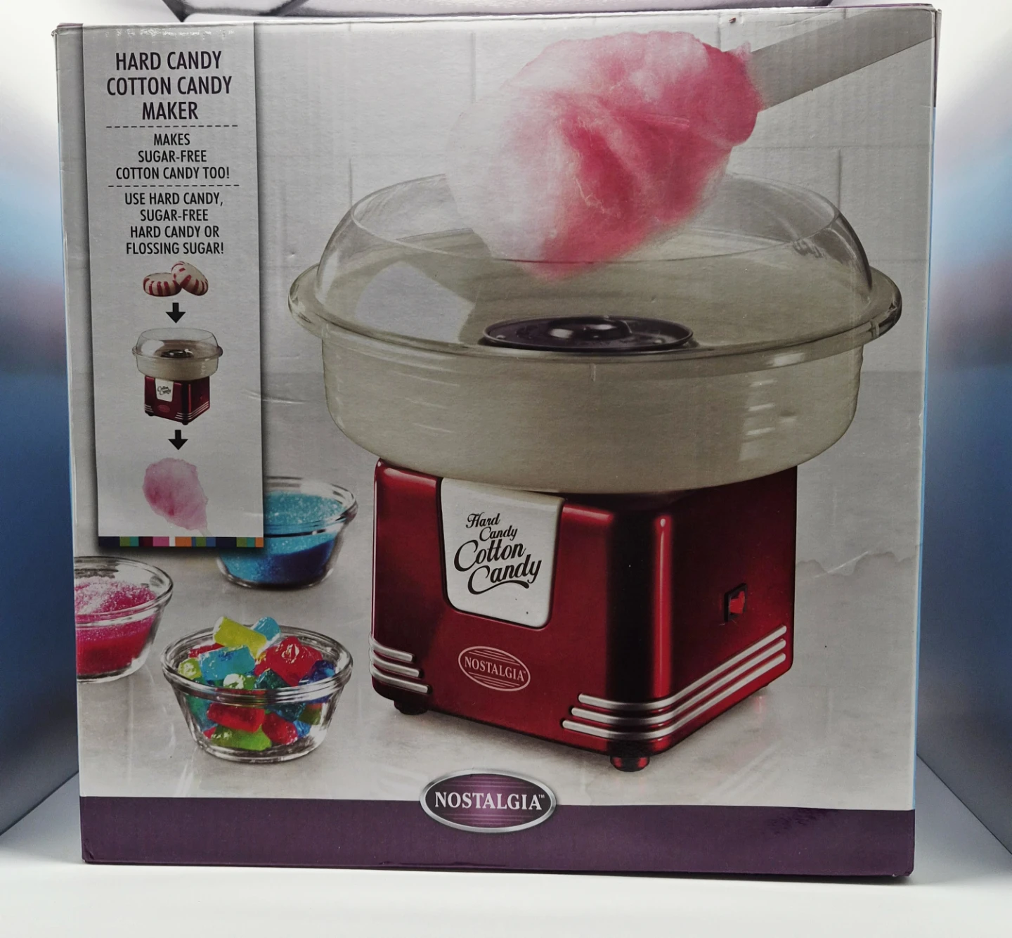 🍬 Brand New Nostalgia Hard Candy Cotton Candy Maker