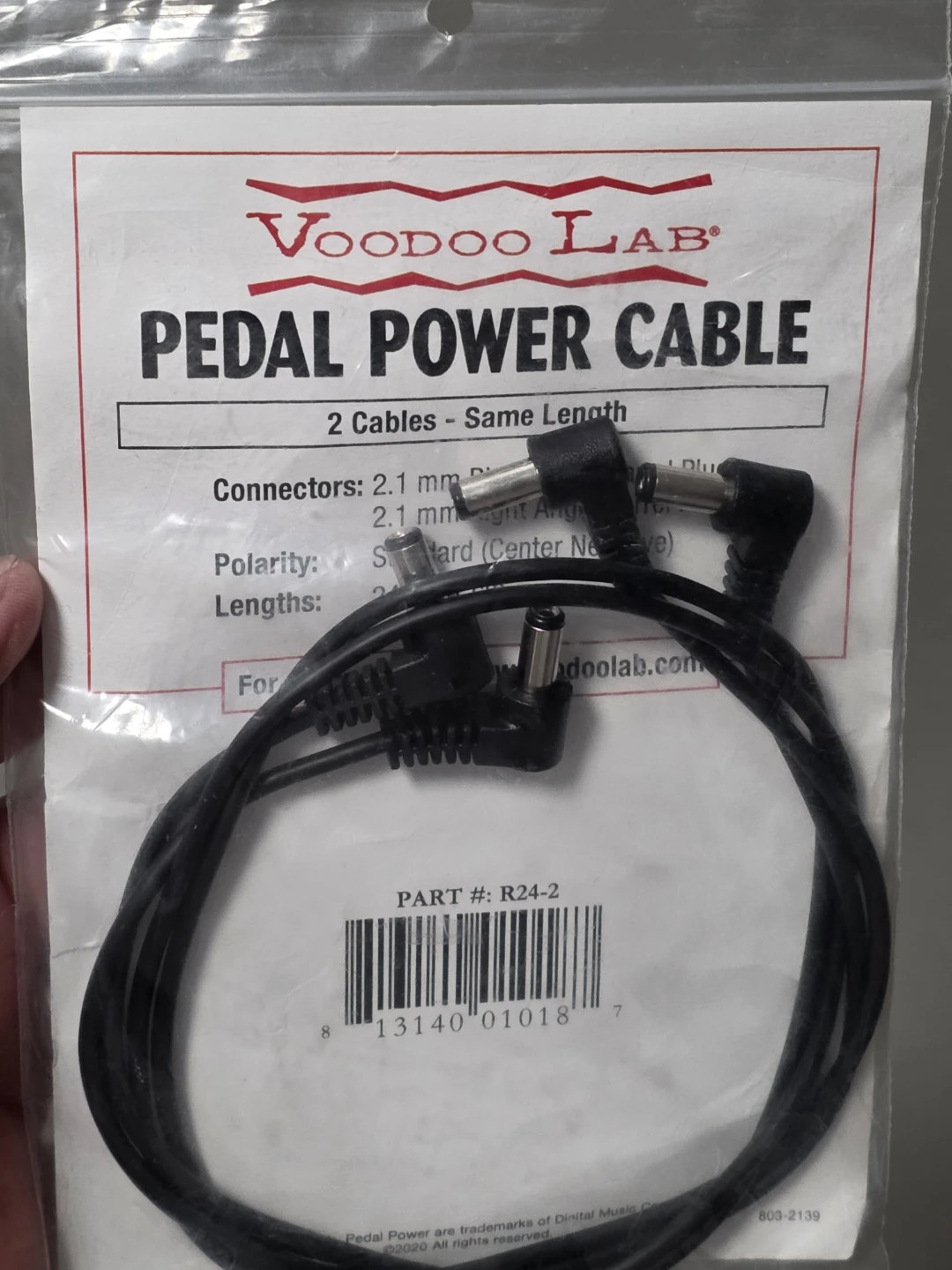 Voodoo Lab Pedal Power Cable (2 Cables)