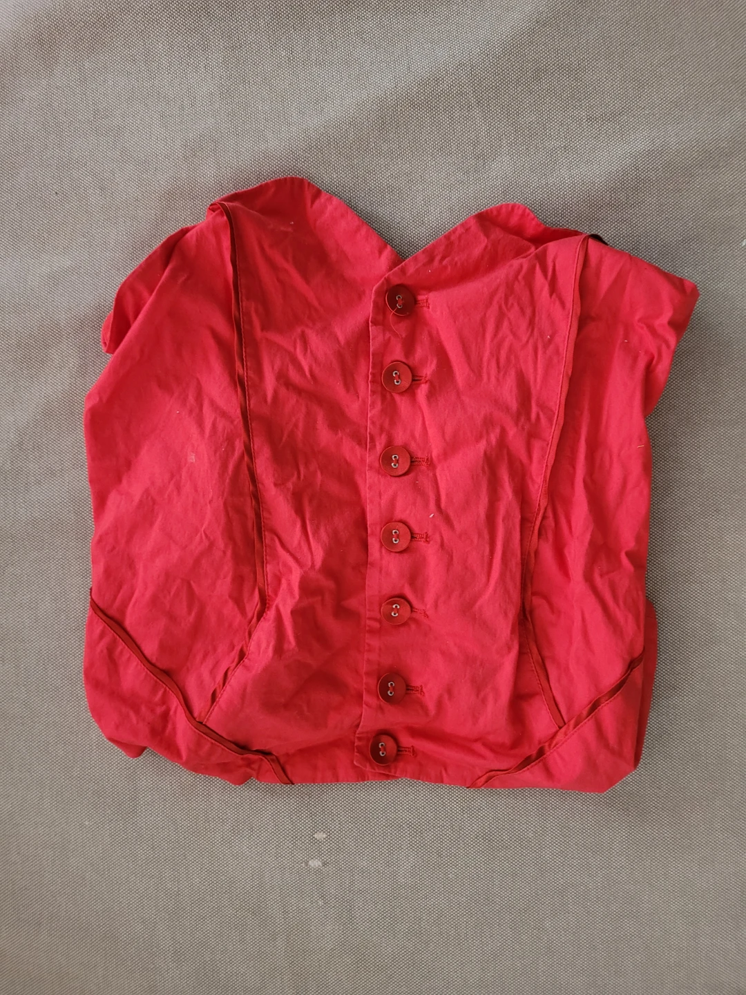 Red Button-Up Shirt