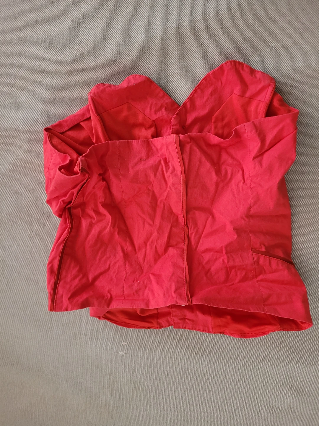 Red Button-Up Shirt - photo 2