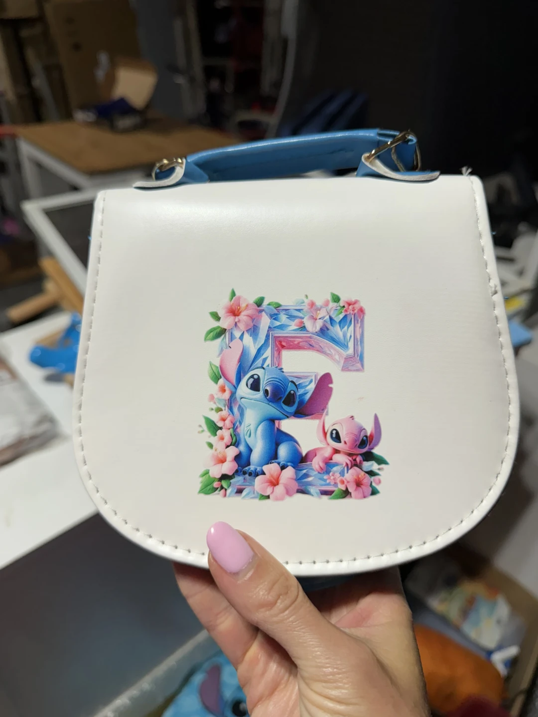 Disney Stitch & Angel Toddler Purse (letter E) - photo 2