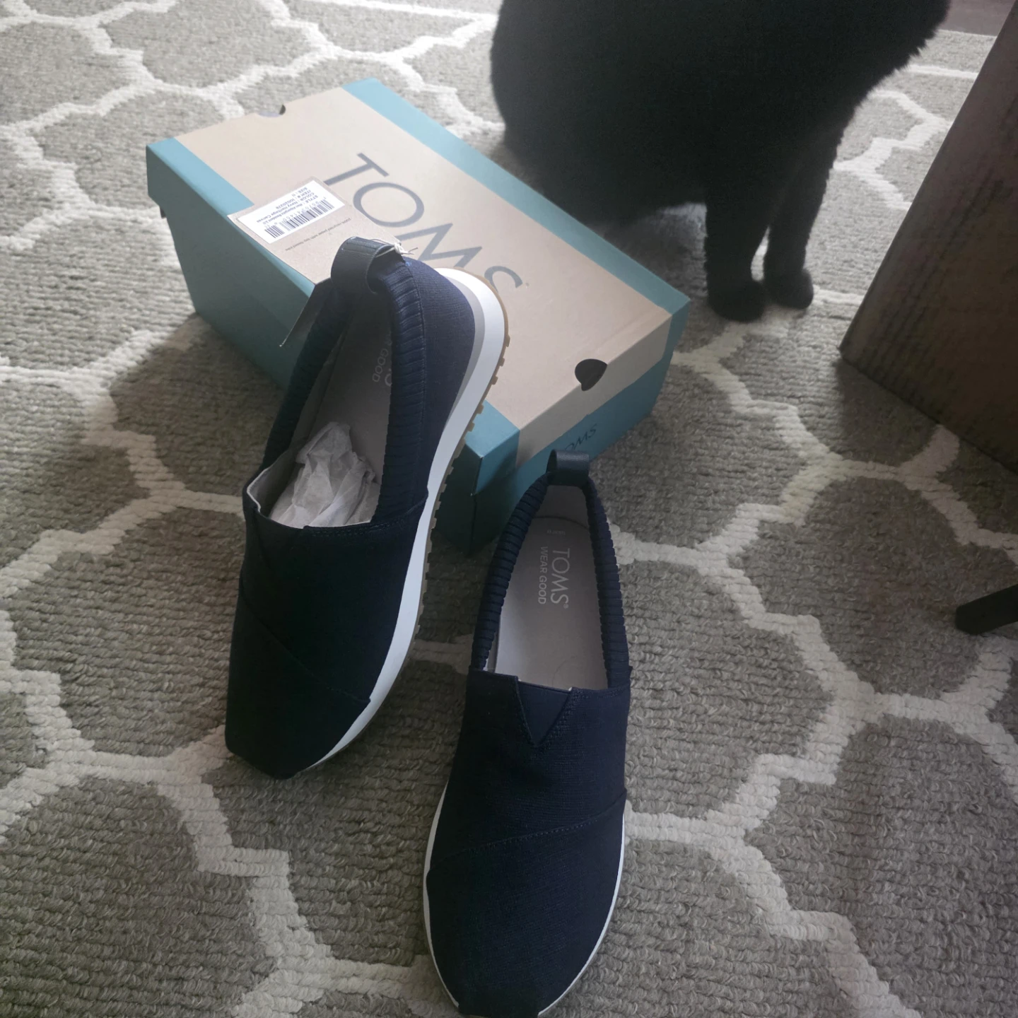 TOMS Women's Navy Slip-On Shoes