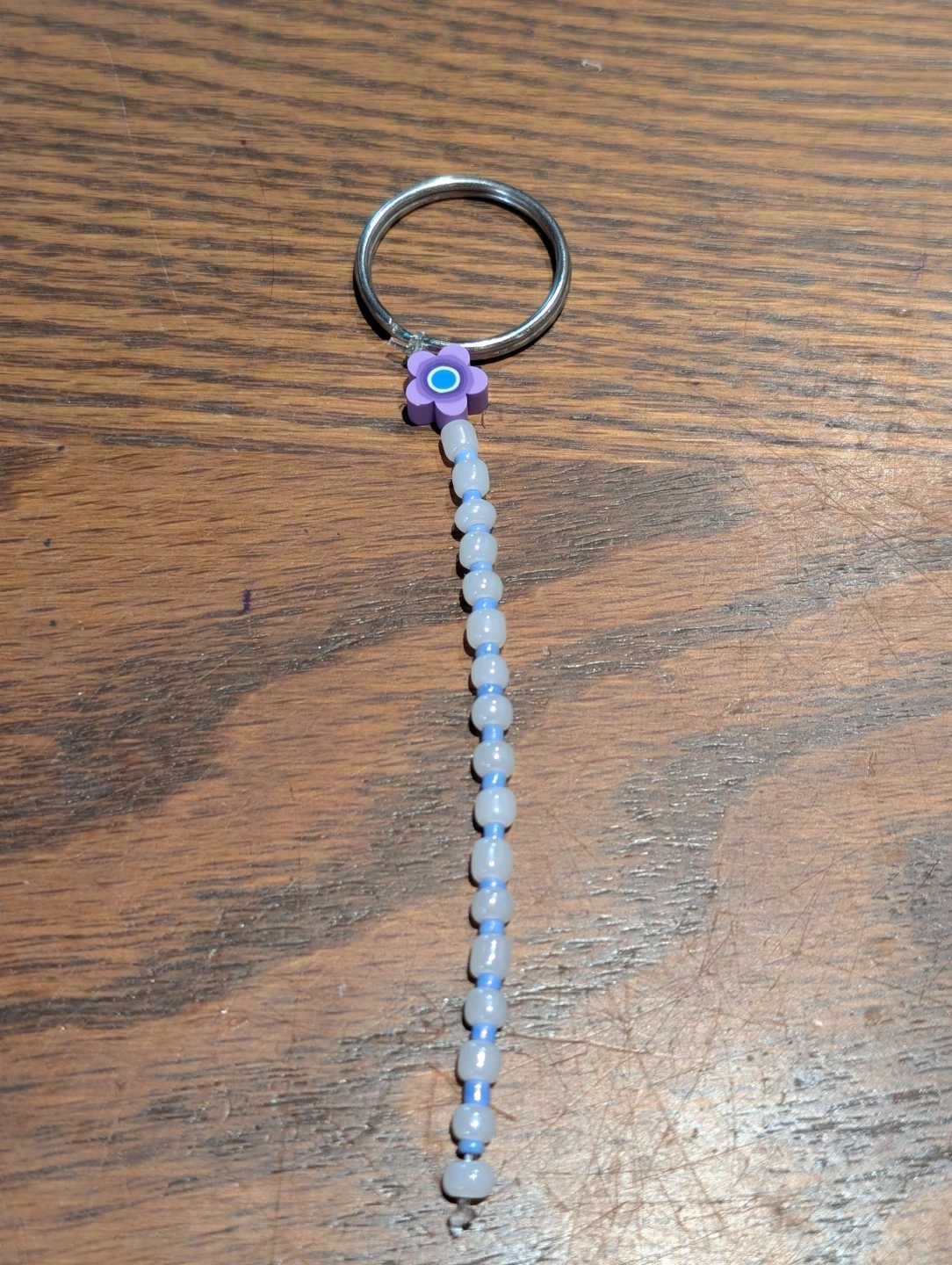 Beaded Flower Keychain