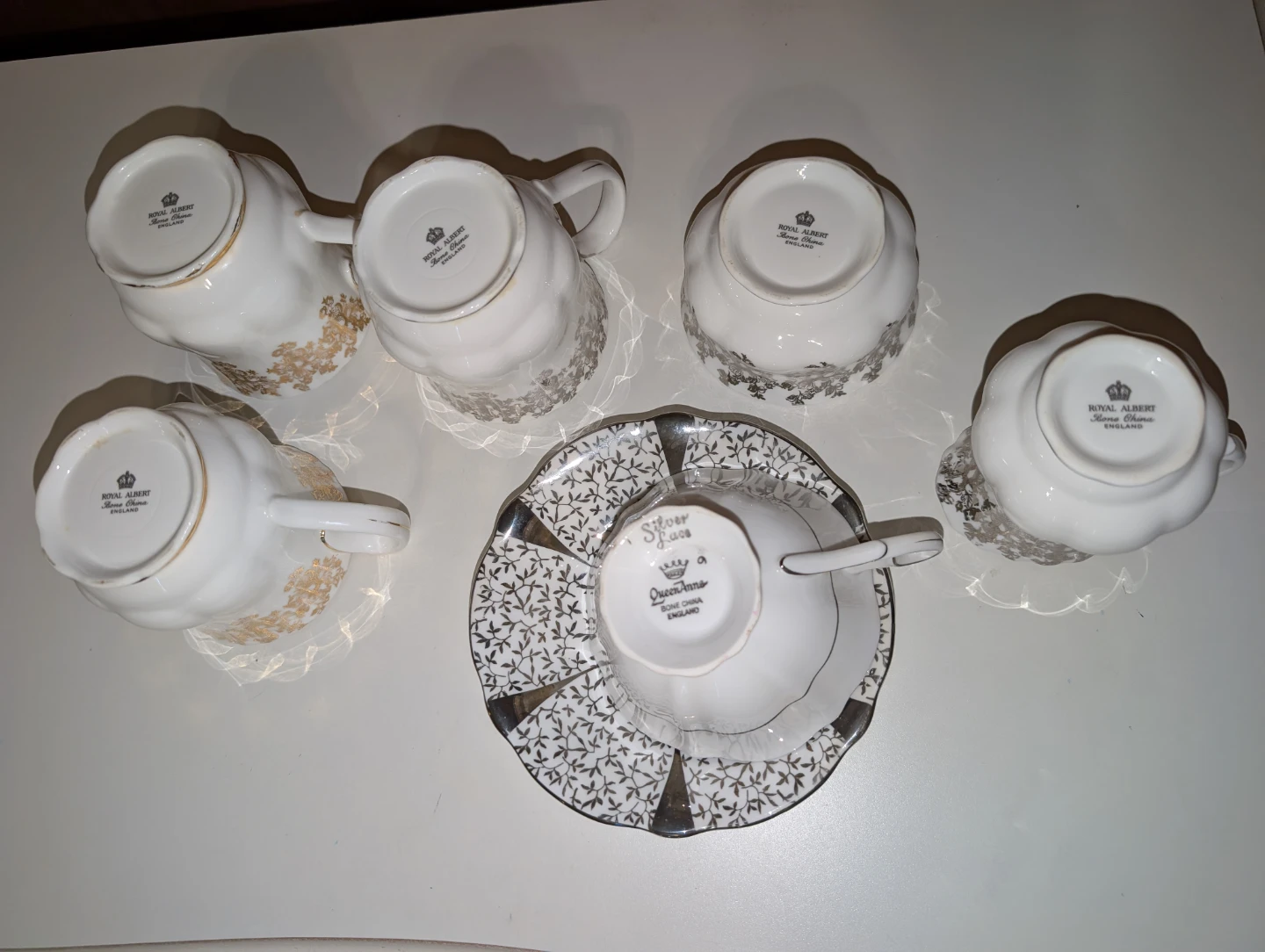 Vintage Bone China Anniversary Tea Set (7 pieces) - photo 3
